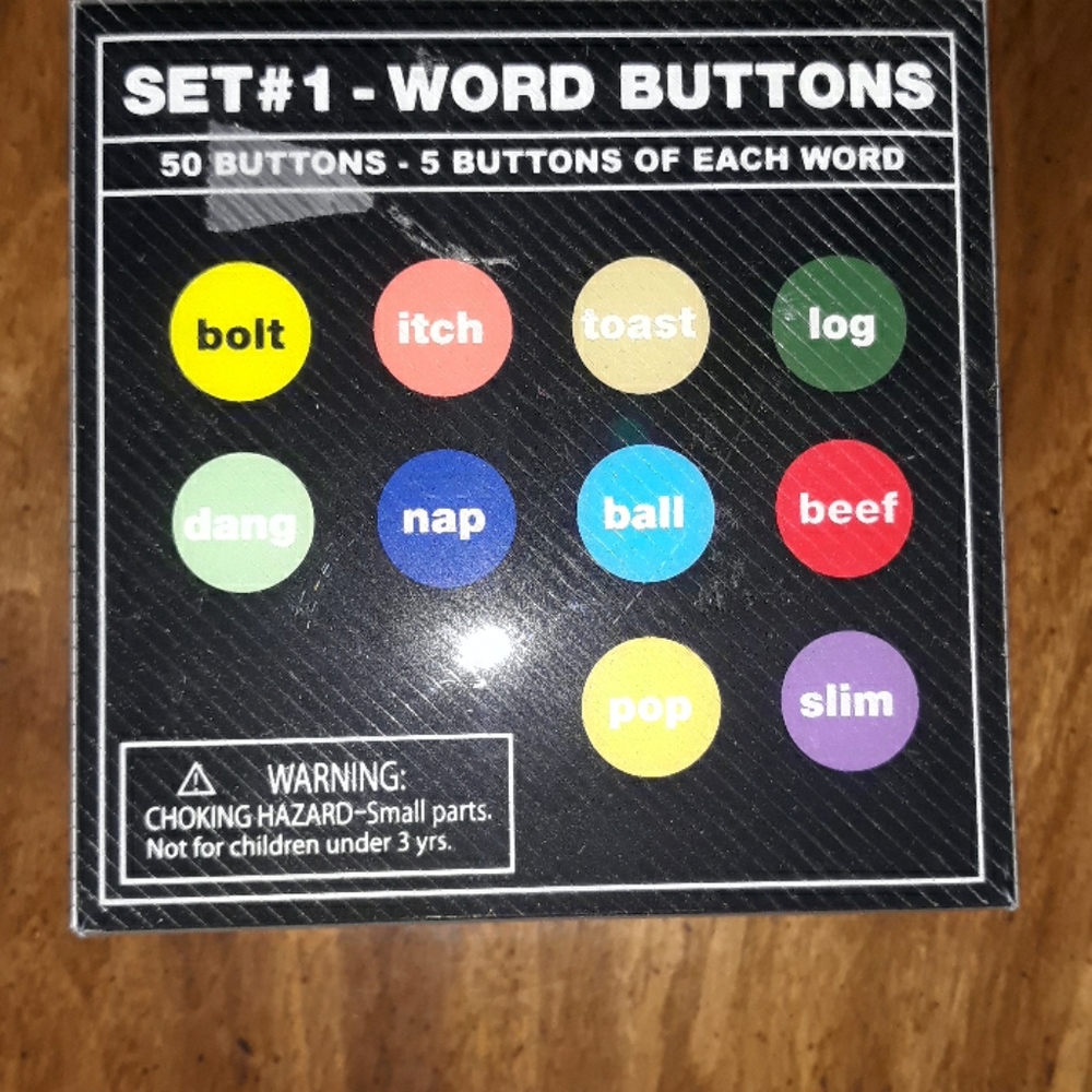 Set of buttons